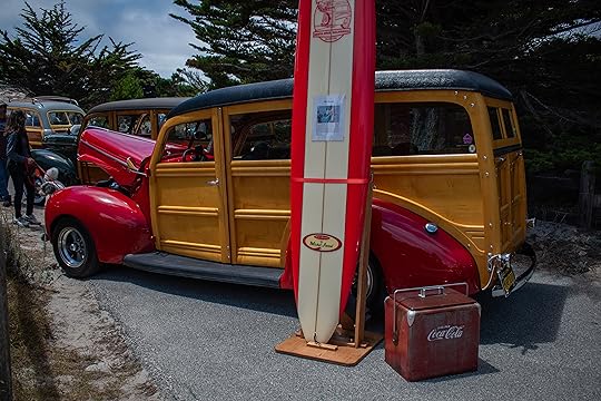 Greg and Carol Geide featured Mic Carolan's surfboard alongside their...