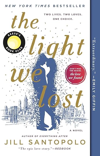 A profile of a couple on the cover of the book The Light We Lost