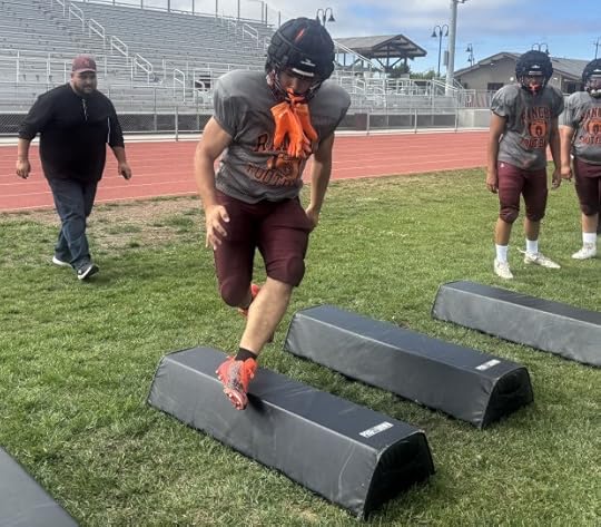 Axel Chicas lead's the Rancho San Juan defensive line, having collected 31 tackles last year. (John Devine -- Monterey Herald)