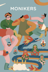 The cover art of Monikers.