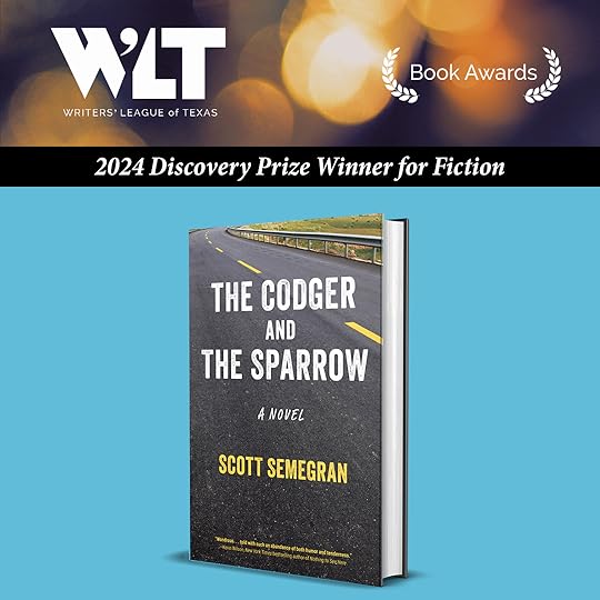 THE CODGER AND THE SPARROW is the Discovery Prize Winner for Fiction