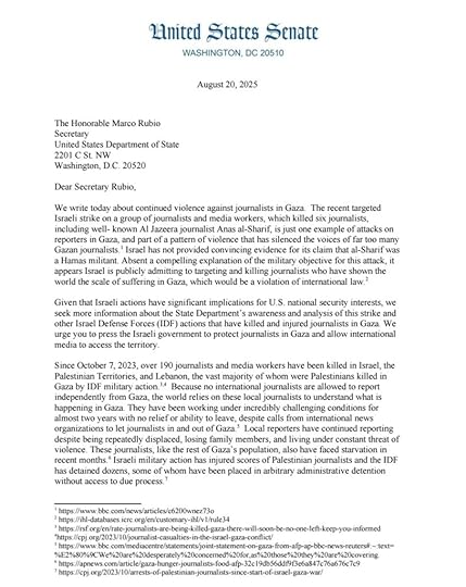 Letter to Rubio from Democratic Senators 1
