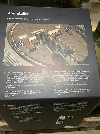 Image of the lifting mechanisms the Roman usded to use in the Amphitheater.