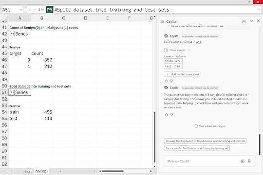 Split into train and test 