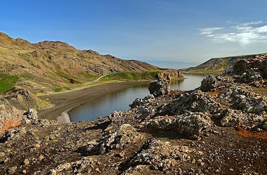 volcano hiking trail in iceland