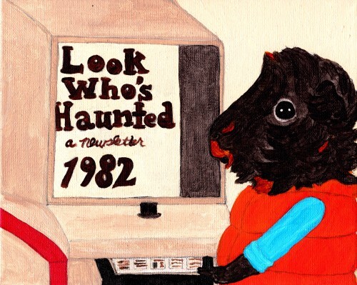 Rachel E Smith guinea pig painting Wisting Look Who's Haunted Microfiche