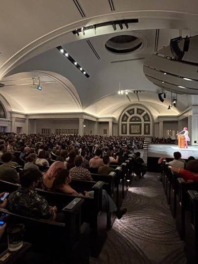 The Great Hall at Town Hall showing a large number of people in a big church-like space