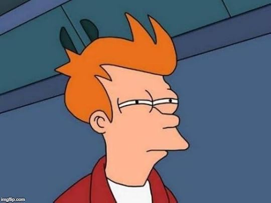 Futurama Fry squinting