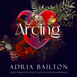 Arcing by Adria Bailton, featuring a heart with floral elements coming out of it.
