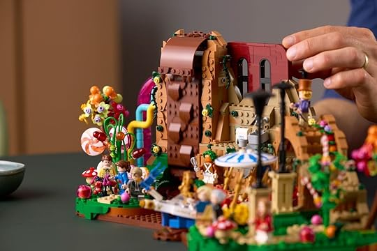 LEGO Ideas Willy Wonka u0026 the Chocalate Factory working chocolate waterfall. 