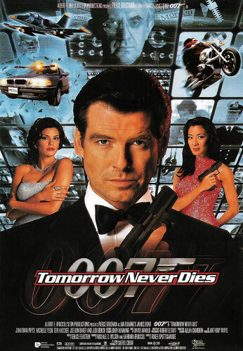 Pierce Brosnan, Teri Hatcher and Michelle Yeoh in Tomorrow Never Dies (1997)