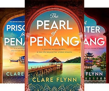 covers of the first three in Clare Flynn's Penang series