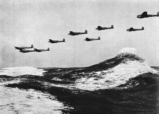 German Heinkel He 111 bombers over the English Channel, 1940 (German Federal Archive, Bild 141-0678)