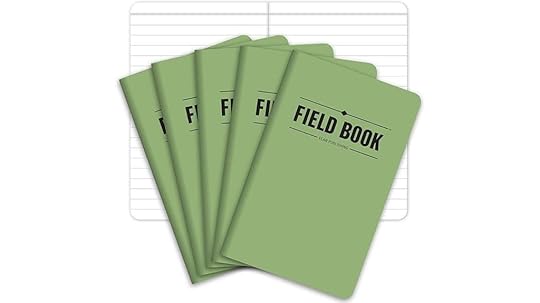 set of five pocket notebooks