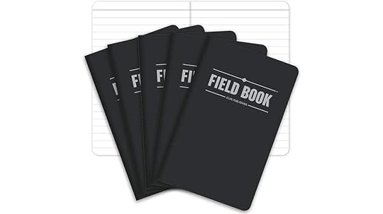 set of five pocket notebooks