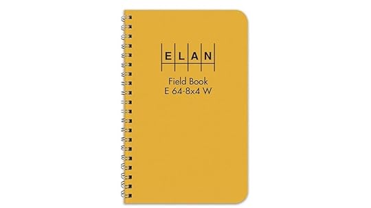 yellow stiff cover notebook