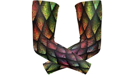 colorful dragon scale sleeves
