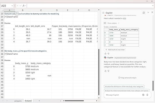 Quantile binning Copilot 