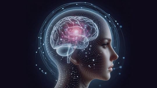 Digital illustration of a human head in profile with a glowing brain highlighted by neural connections, symbolizing the complex biology of bipolar disorder.