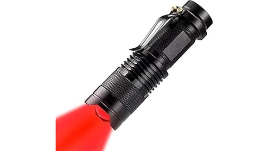 bright intense red beam