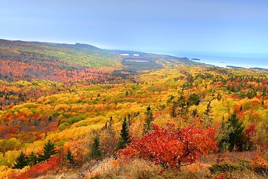 Bright fall colors in Michigan's Upper Peninsula