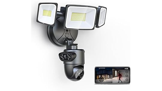 dual lens outdoor floodlight