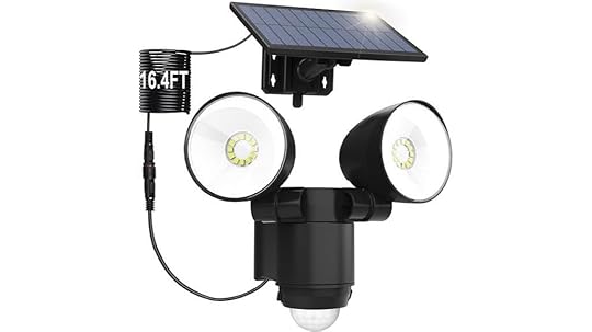 solar flood light with cable