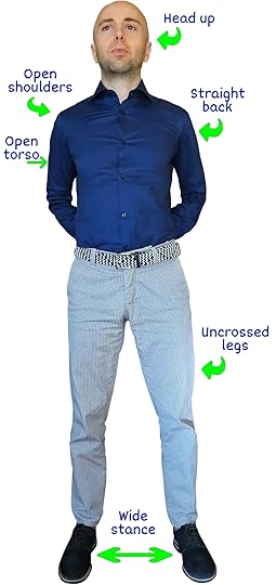 open body language example for men