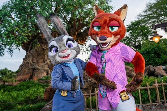 Judy Hopps and Nick Wilde characters at Animal Kingdom
