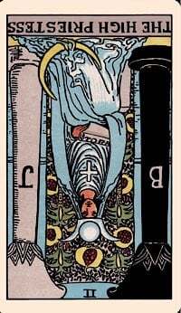 The High Priestess (Reversed) | Tarot Card