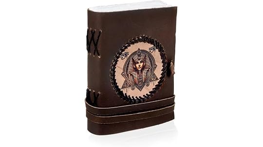 egyptian pharaoh leather journal