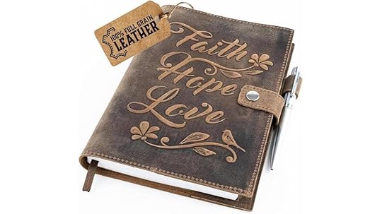vintage leather travel journal
