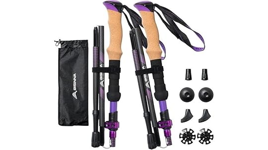 carbon fiber collapsible trekking poles