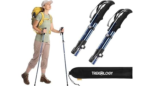 collapsible hiking stick set