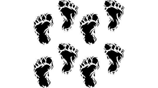 bigfoot footprints sticker pack