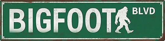 bigfoot boulevard metal sign