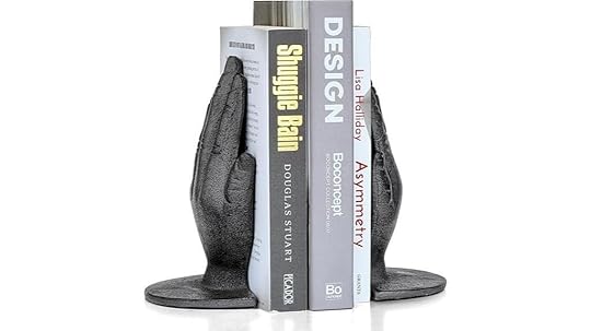 black cast iron bookends