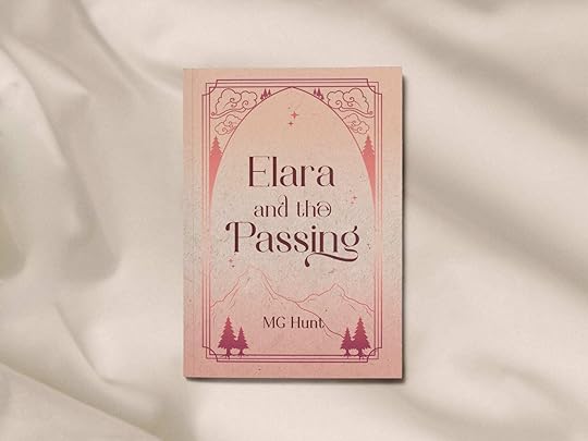 Book Elara and the Passing on a silk background.