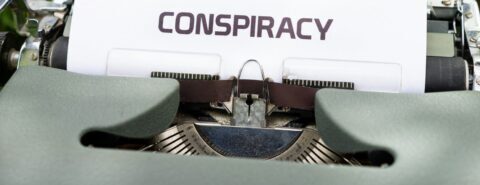 Typewriter with page that says