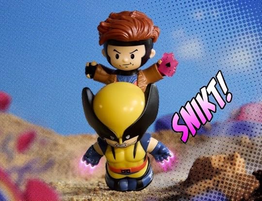 Wolverine and Gambit X-Men Little People figures.