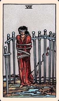 Eight of Swords (Upright) | Tarot Card