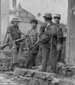 ERP combatants in Perquín, El Salvador, by Linda Hess Miller, 1990