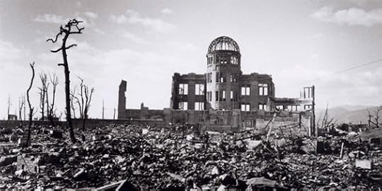 Photo of the destruction in Hiroshima after the first atomic bomb fell in the final days of World War II