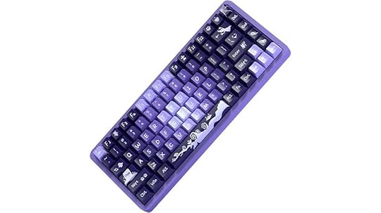 ghost themed mechanical keycaps