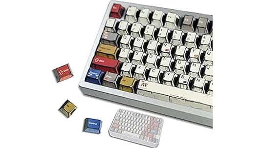 retro style pbt keycaps