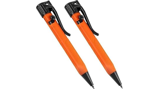 weatherproof orange mini pens