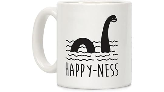 nessy white coffee mug