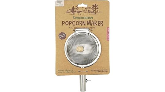 portable campfire popcorn maker