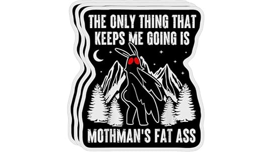 vintage mothman sticker pack