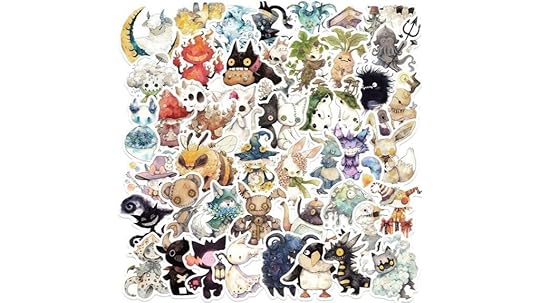 set of fifty cryptid stickers